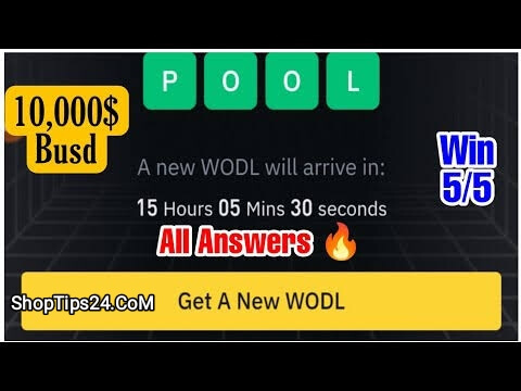 Binance WODL Words 8 Letters Answers Today