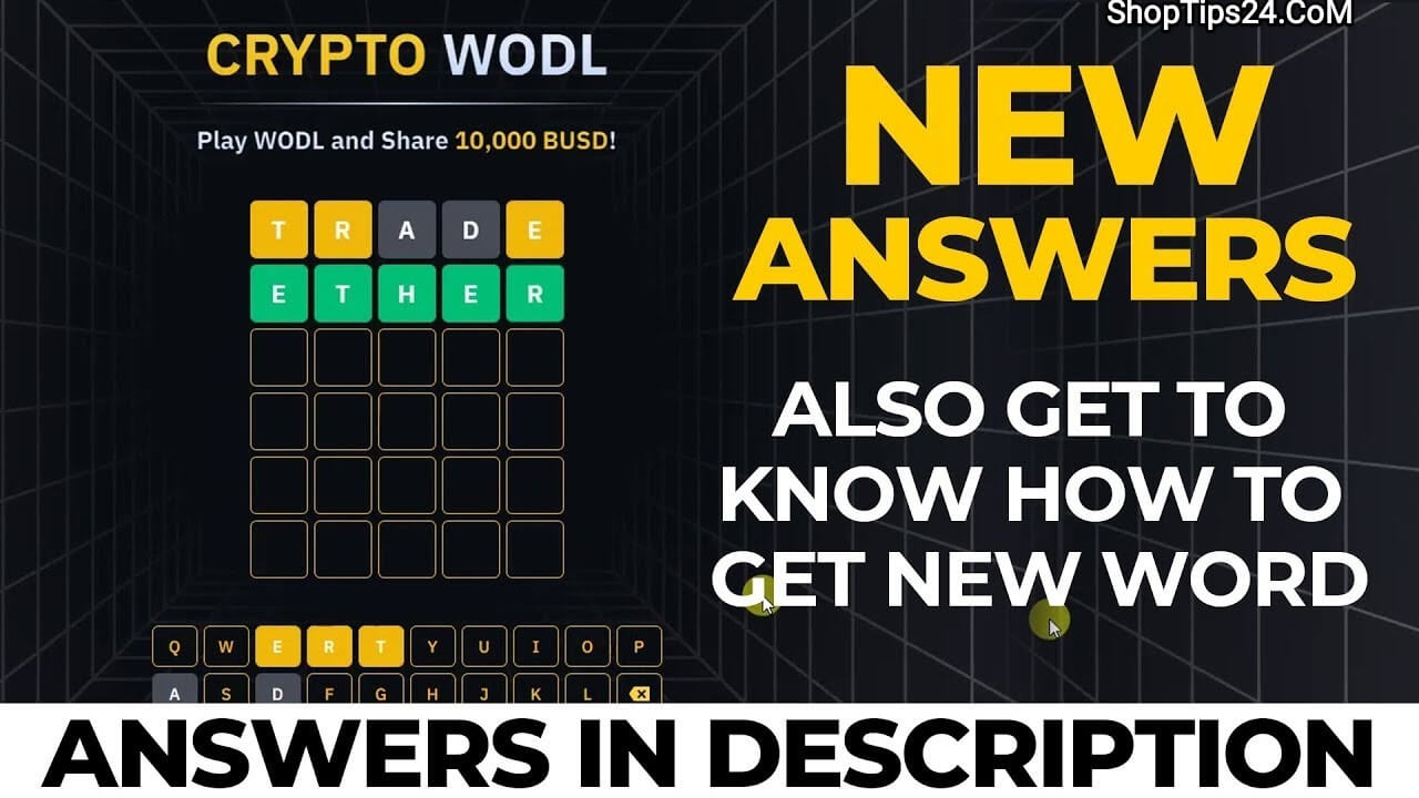 Binance WODL Words 6 Letters Answers Today