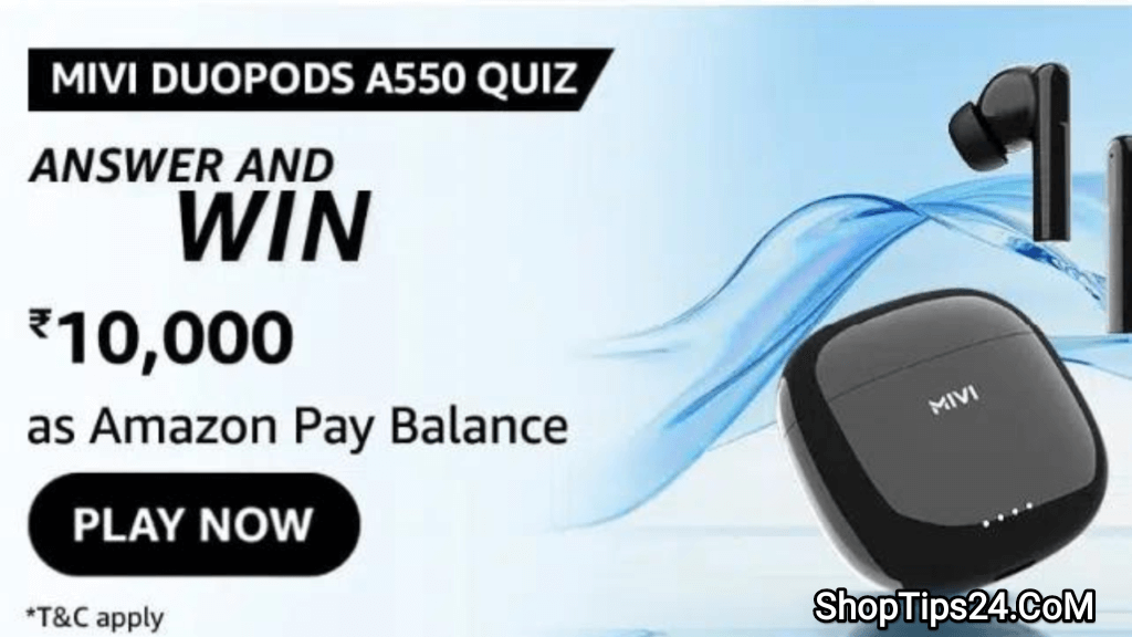 Amazon Mivi DuoPods A550 Quiz Answers Today
