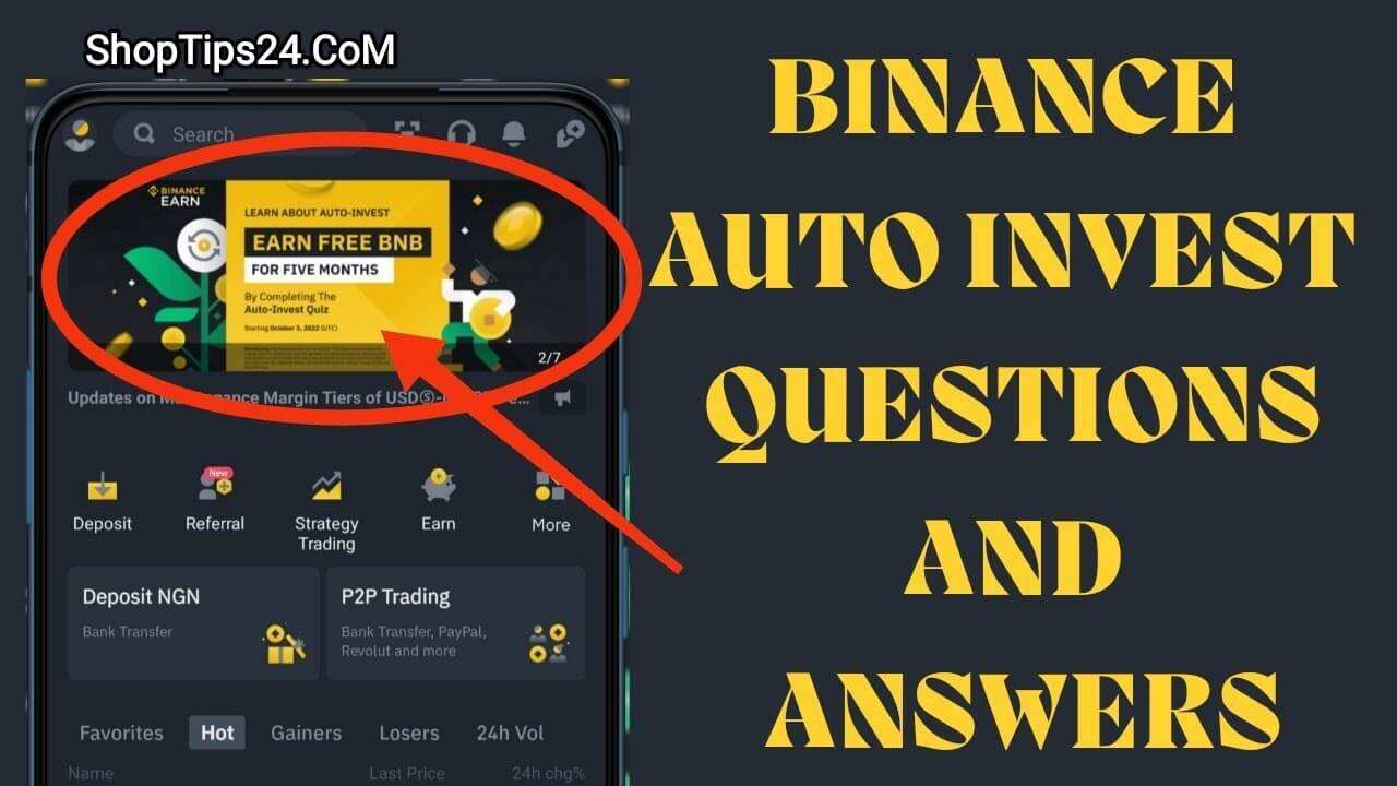 Binance Auto-Invest Learn & Earn Quiz Answers