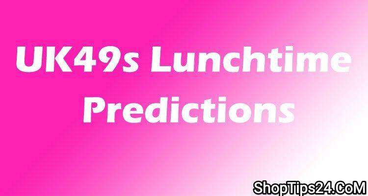 Uk49s Lunchtime Predictions Today 22 December 2022
