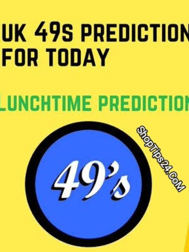 Uk49s Lunchtime Predictions Today