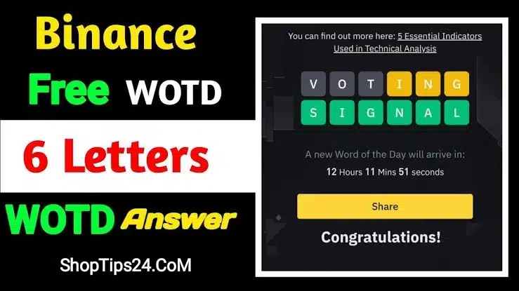 Binance Word Of The Day 6 Letters Today Answers Binance Word Of The Day 6 Letters Today Answers
