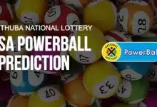 SA Powerball Predictions for Today 1