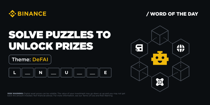Binance Word of the Day Answer – Theme: DeFAI Binance Word of the Day