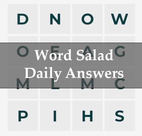 Word Salad Answers For Today