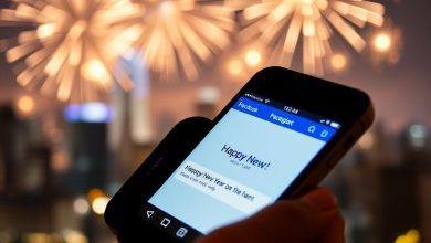 Happy New Year Facebook SMS